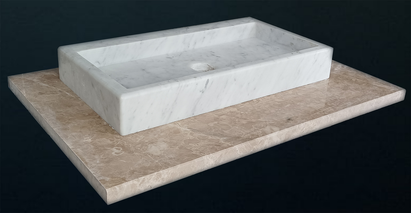 Marble sink Carrara
