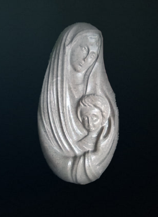 Virgin Mary holds Jesus